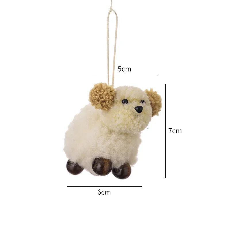 Felt Dog Christmas Ornaments Set Cute Holiday Tree Pendants Handmade Xmas Decorations for Pet Lovers Festive Gift Ideas