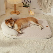 Load image into Gallery viewer, Dog Beds for Medium Large Dogs,Sofa Dog Bed with Pillow,Soft Pet Bed for Support Bolster,Comfortable Pet Bed &amp; Non-Slip Bottom
