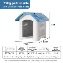 Load image into Gallery viewer, Large Waterproof Outdoor Dog House - Detachable &amp; Washable Dog Cage for Medium/Large Breeds, All-Weather Shelter
