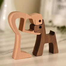 Load image into Gallery viewer, 1PCS Free Personalized Wooden Dog Human Memorial Gifts Custom Wooden Carving for Dog Lover Loss Sympathy Gift Remembrance Gifts
