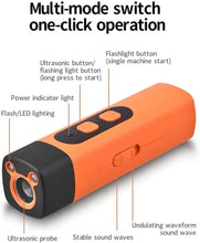 Load image into Gallery viewer, Anti Bark Device for Dogs with Torch LED Flashlight Ultrasonic Dog Repeller Barking Devices Stop Bad Behavior Dog Trainers Tool
