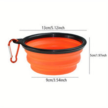 Load image into Gallery viewer, Dog Folding Bowl Portable Dog Travel Bowl Dog Food Water Bowl for Outdoor Walking Silicone Dog Food Water Bowl with Bowl Lip
