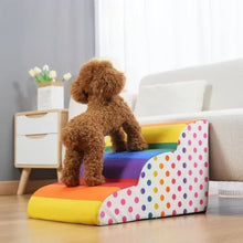 Load image into Gallery viewer, Detachable Pet Training Ramp Colorful Pet 2/3 Step Staircase Dog/cat Ramp Ladder Supplies Pets Stairs for Dogs Rampa Para Perros
