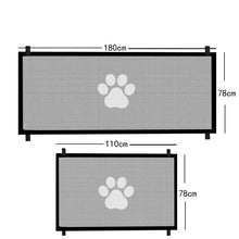 Load image into Gallery viewer, Dog Gate for Stairs - Pet House Screen Door with 4 Hooks, Indoor Safety Fence Barrier, Stairway Pet Gate for Dogs Cats

