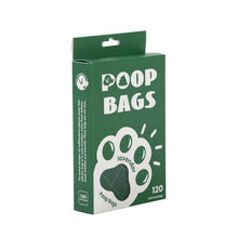 Load image into Gallery viewer, 120pcs/set Degradable Dog Poop Bag Portable Cat Poop Cleaning Bag with Handle Thickened deodorant Pet Waste Bags Dog Accessories

