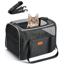 Load image into Gallery viewer, Cat Carrier Soft Portable Pet Carrier for Small Medium Cats Dogs Puppy up to 14lbs Airline Approved Dog Carrier
