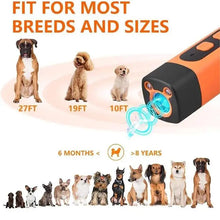 Load image into Gallery viewer, Anti Bark Device for Dogs with Torch LED Flashlight Ultrasonic Dog Repeller Barking Devices Stop Bad Behavior Dog Trainers Tool
