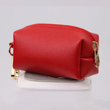 Load image into Gallery viewer, Pet poop bag dispenser dog garbage bag bag PU leather outdoor portable dog walking poop collection box
