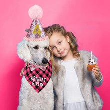 Load image into Gallery viewer, Pet Party Decoration Set Dog Birthday Triangle Scarf Hat Bow Tie Dog Birthday Decoration SuppliesDog Supplies для собак Cat
