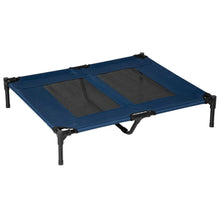 Load image into Gallery viewer, PawHut 36 x 30 Elevated Cooling Summer Dog Cot Pet Bed With Mesh Ventilation Blue
