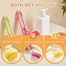 Load image into Gallery viewer, Pet Grooming Brush - Bath Massager &amp; Bubble Maker Paw Washer Bath Brush Scrubber Shampoo Brush for Long/Short Haired Dogs &amp; Cats
