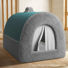Load image into Gallery viewer, Four season universal, removable, washable, medium-sized, bear dog house, enclosed, safe dog house, pet bed
