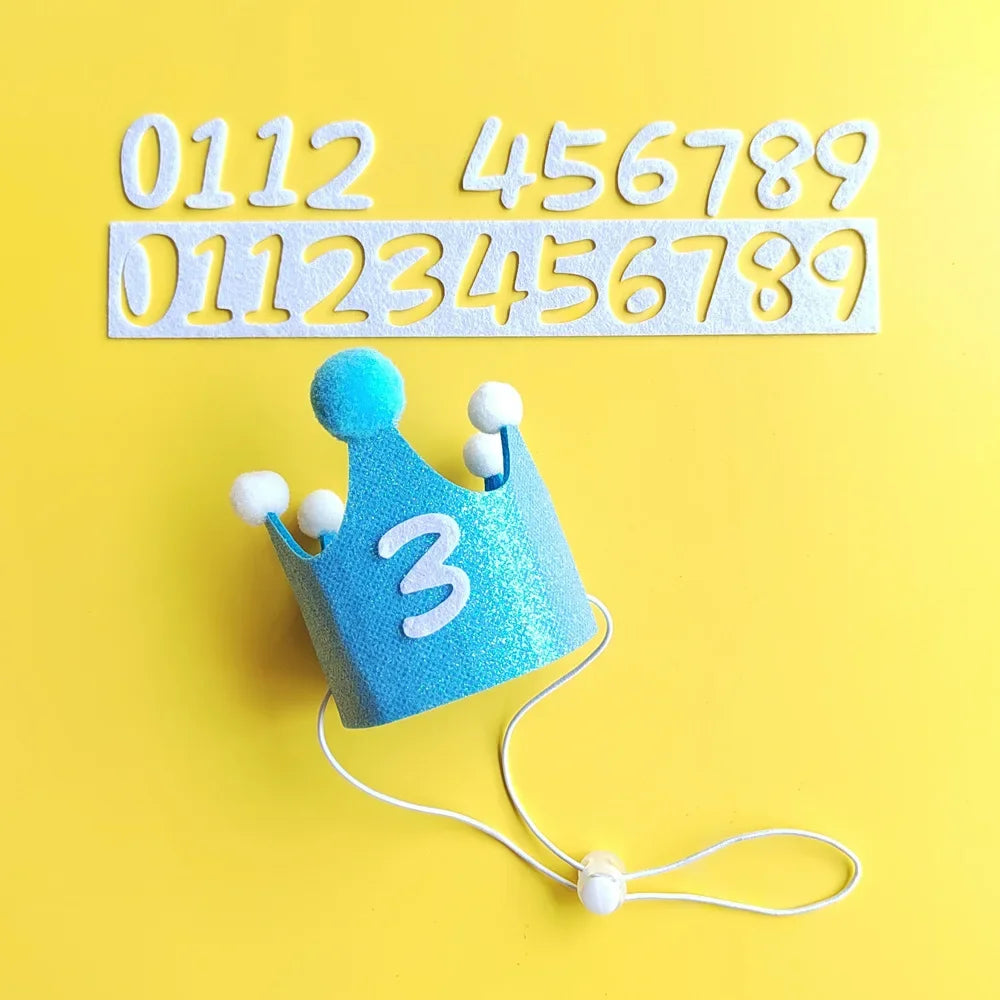 New Pet Birthday Props Dog Party Hat Drool Pocket Cat Birthday Set Decorations Dress Glitter Hot Gold First Birthday Gift