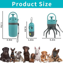 Load image into Gallery viewer, Dog Poop Scooper Set Claw Waste Picker with Leash Clip Poop Bag Dispenser LED Light Portable Hygienic Cleanup Tool for Pet Dogs
