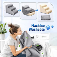 Load image into Gallery viewer, Pet Ladder Dog Cat Ramp Dogs Staircase Detachable and Washable Small Dog Cat Climbing Training Ramp Staircase Ladder Pet Tools
