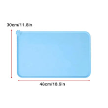 Load image into Gallery viewer, Pet Supplies Silicone Dog Bowl Mat with High Lips Non-Stick Waterproof Food Feeding Pad Puppy Feeder Tray Water Cushion Placemat
