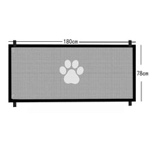 Load image into Gallery viewer, Dog Gate for Stairs - Pet House Screen Door with 4 Hooks, Indoor Safety Fence Barrier, Stairway Pet Gate for Dogs Cats
