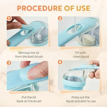 Load image into Gallery viewer, Pet Grooming Brush - Bath Massager &amp; Bubble Maker Paw Washer Bath Brush Scrubber Shampoo Brush for Long/Short Haired Dogs &amp; Cats
