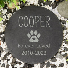 Load image into Gallery viewer, Dog Memorial Garden Stone Pet Memorial Gift Dog Pet Loss Bereavement Gifts Dogs Garden Path Stone Pet Grave Marker
