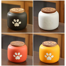 Load image into Gallery viewer, Ceramic Pet Ashes Storage Box Cute Memorials Funeral Urn for Pets Moisture Proof with Lid Memento Burial Holder For Pet Ashes
