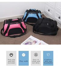 Load image into Gallery viewer, Portable Dog Cat Carrier Bag Pet Puppy Travel Bags Breathable Mesh Small Dog Cat Dogs Outdoor Tent Carrier Outgoing Pets Handbag
