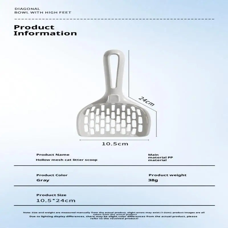 2pcs/set Mesh Cat Litter Scoop Poop Removal Tool Pet Cleaning Supplies Cat Litter Scoop