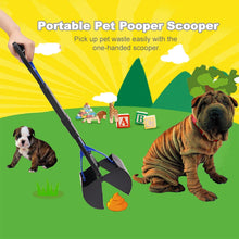 Load image into Gallery viewer, Pet Pooper Scooper Dogs Shit Clip Long Handle Jaw Poop Scoop Outdoor Animal Feces Cleaner Picker Excrement Collector Clean Tools
