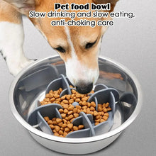 Load image into Gallery viewer, Pet Bowl Slow Feeder | Silicone Dog Slow Feeder Bowl Large Breed | Pet Slower Food Feeding Dishes Interactive Bloat Stop Dog Bow
