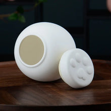 Load image into Gallery viewer, Pet Footprint Memorial Urn, Ceramic Sealed Storage Tank, Simple Ashes, White, Pink, Dog, Cat Memorial Ashes Storage

