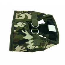 Load image into Gallery viewer, Dog Harness Leash Set Cute Army Small Dog Harness Cats Walking Chest Vest Canvas Pets Puppy Harness For Autumn Winter Spring
