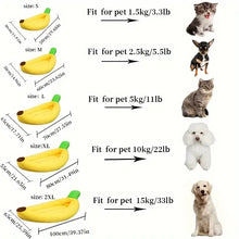 Load image into Gallery viewer, Dogs Bed Cozy Banana Shaped Nest Pets Bed Durable Detachable &amp; Washable Plush Warm Sanctuary for Small/Medium/large Dogs &amp; Cats
