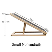 Load image into Gallery viewer, Foldable Small Dog Ramps Solid Wood Pine Stairs High Bed Dog Ramps Car Door Outdoor Pets Straight Ladder Climbing Pet Supplies
