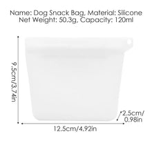 Load image into Gallery viewer, Silicone Dog Treat Bag Pet Training Treat Pouch Dog Portable Dog Training Bag Waterproof Training Dog Cat Silicone Snack Bag
