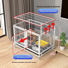 Load image into Gallery viewer, Indoor Dog Cage Large Medium Dog House with Toilet Golden Retriever Samoyed Border Collie Labr Retriever Pet Cage Fence
