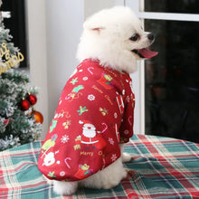 Load image into Gallery viewer, Christmas Dog Clothes Warm Lining Dog Sweatershirt Soft Breathable PulloverPuppy Clothes for Small Medium Pet Doggie Cat Apparel
