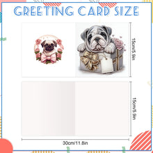 Load image into Gallery viewer, 6PCS Diamond Art Painting Greeting Cards Kits,Gift dog DIY Special Shaped Diamond Art congratulation cards Art handmade Gifts
