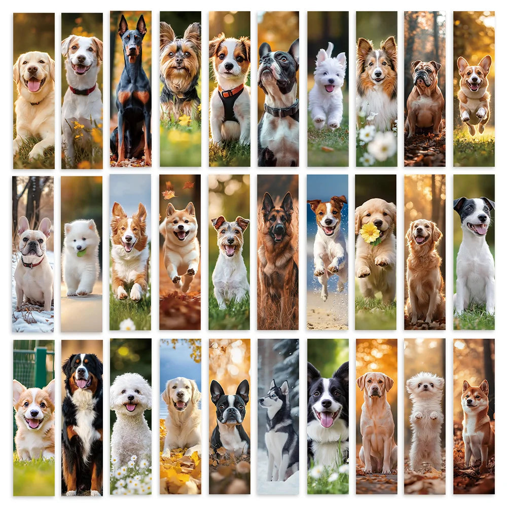 32pcs, Dog Collection Bookmark Set, suitable for teachers, readers, and enthusiasts, gifts, parties, birthdays