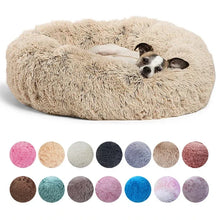 Load image into Gallery viewer, 40-90cm Round Pet Bed for Large Dog Bed Super Soft Cat Bed Long Plush Dog House for Medium Dog House Winter Warm Sleeping

