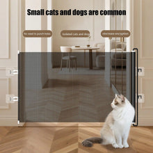 Load image into Gallery viewer, Retractable Dogs Gate Mesh Safety Barrier for Indoor Use No Drilling Pet Isolation Fence for Small Dogs Doorway Hallway Stairs
