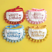 Load image into Gallery viewer, New Pet Birthday Props Dog Party Hat Drool Pocket Cat Birthday Set Decorations Dress Glitter Hot Gold First Birthday Gift
