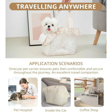 Load image into Gallery viewer, Dog Carrier for Small Dogs Rabbit cat with Large Pockets, Cotton Bag, Dog Carrier Soft Sided, Collapsible Travel Puppy Carrier
