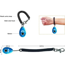 Load image into Gallery viewer, Dog Training Clicker Easy To Use for Cats Puppy Birds Horses Pet Product with Adjustable Wrist Strap Durable Lightweight
