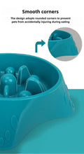 Load image into Gallery viewer, Dog Slow Feeder Slow Food Bowl  Anti-Choking Anti-tipping Delay eating Anti-slip pet food bowl easy to clean Slow down eating
