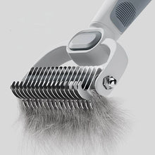 Load image into Gallery viewer, Dog Cat Grooming Brush, Double-Sided Deshedding - Dematting Undercoat Rake and Pin Brush for Long and Short Haired Dogs Cats
