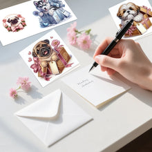 Load image into Gallery viewer, 6PCS Diamond Art Painting Greeting Cards Kits,Gift dog DIY Special Shaped Diamond Art congratulation cards Art handmade Gifts
