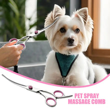 Load image into Gallery viewer, Curved Dog Grooming Scissors Curved Dog Trimmer Trimming Hair Scissors Safety Pet Tool With Round Tips Professional Grooming
