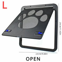 Load image into Gallery viewer, Secure Lockable Pet Door For Dogs Cats Outdoor Window House Gate Easy Install Screen Enter Freely Pretty Garden Design Fashion
