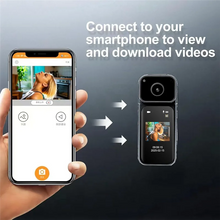 Load image into Gallery viewer, ABUO-Bike Cycling Pet Mini Sports Cam, 2.7K Wifi Mini Body Camera, 64GB POV Camera With 180° Rotating Lens For Daily Recordings
