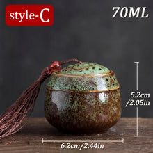 Load image into Gallery viewer, 70ml Ceramic Mini Cremation Urn Memorial Container Pet Ashes Urn mall Keepsake Funeral Casket Pet Dog Cat Bird Mouse Columbarium
