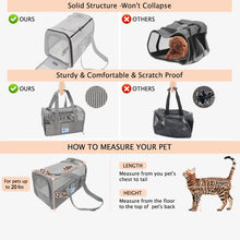 Load image into Gallery viewer, Cat Carrier for Large Cats 20 lbs, Medium Cat Under 25 lbs, Dog Carriers for Small Dogs, Soft Travel Pet Carrier
